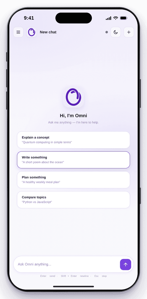 Omni Home Screen